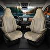 GIOVANNI BUTTI Coprisedili per camper, compatibili con Fiat Ducato, Citroën Jumper, Peugeot Boxer, set di coprisedili in lino per sedili pilota conducente e passeggero, camper e roulotte, beige
