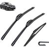 HAVERN Tergicristalli per Nissan Qashqai J11 2013-2020 26+17+12, Set di spazzole tergicristallo Anteriori e Posteriori Spazzole di ricambio Tergicristallo Set