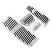ZSXPBZL Pedali Auto,Copri Pedali Auto Pedali Di Riposo Del Piede In Alluminio Impostati Adatti Uso Adatto Per E30 E36 E46 E87 E90 E91 E92 E93 M3 M. Tech A MT Argento Nero Colore(Silver 3PCS AT)