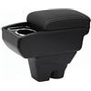 YJYWZH Compatible with Citroen C3 Braccioli 2017-2023 Bracciolo Doppio Strato Auto Console Centrale Scatola Portaoggetti Supporto del Braccio con Portabevande