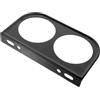 Anneome Supporto per Strumenti Auto a 2 Fori in Ferro Nero per Manometro e Voltmetro, Staffa Solida per Interni Auto e Barche, Montaggio Facile e Design Elegante