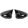 Pfdwmdoi Calotta Specchietto Retrovisore Per Ford Per Fiesta MK7 2010-2017, Copri Specchietto Retrovisore Laterale Sinistro/destro, Argento Copri Specchietto Retrovisore(B)