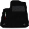 Somer Car Tappetino Auto SOLO LATO GUIDA 1pz compatibile con Fiat 500 Hybrid 2020-2025 | 1 tappeto su misura in moquette, bandiera Italia