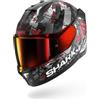 SHARK, casco moto integrale SKWAL i3 HELLCAT, KUR, M (+ Schermo fumé incluso)