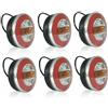 Generic 6 Pcs Fanali Fari Neon LED 12v 24v Hamburger Posteriori Rotondi Con Lampade Fendinebbia Camion Rimorchi Trattore