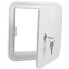 POPETPOP Sportello di Ispezione Elettrico per Campervan in ABS Bianco con Viti, Resistente all'Uso Esterno, Ricambio la Conversione RV