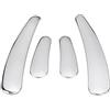 BID4ZE Set di inserti cromati per il telaio del forcellone compatibili con Harley Softail Custom FXSTC Deluxe FLSTN CVO Deluxe FLSTNSE Blackline FXS Cross Bones FLSTSB