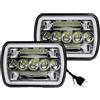 SIFUSM Faro Anteriore Fari A LED Quadrati 4x6 5x7 Con Luci Di Marcia Diurna Fascio Anabbagliante Doppio DRL Camion Per Ford Offrord 12V 24V 6000K Fari Auto(2 Piece 5X7 Headlight)
