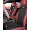 ALINZO Set Personalizzati Coprisedili per Auto, Cuscini Seduta in Seta Ghiaccio Traspiranti e Antiscivolo Anteriori Posteriori, Accessori Decorazione Interni, Per Alfa Romeo Giulietta 2015-2020,bla-ck