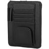 Kuuleyn Organizer per tessere per visiera parasole custodia per tessere per auto porta tessere per visiera parasole per auto Organizzatore per portaoggetti in pelle PU Clip per occhiali(Nero)