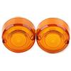Generic SIKUAI Motor Yellow Turn Signal Lens Cover 2 Pcs ABS Turn signal light Lens assembly for Harley Dyna FXD FXR Sportster XLH 883 1200 FXST