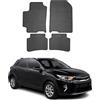 OMAC Tappetini in Gomma Compatibili con Kia Stonic 2017-2026 Tappetini Auto Gomma TPE Nero 4tlg