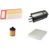 AOQ ORIGINAL QUALITY AOQ - Kit tagliando 4 FILTRI COMPATIBILE CON FIAT 500 1.3 MULTIJET DIESEL, LANCIA Ypsilon 1.3 mtj (312) EURO 5