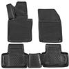 J&J AUTOMOTIVE Tappetini Auto in Gomma su Misura per Volvo XC60 Dal 2017, Set da 4 Pezzi, 3D - con Bordo Alto, Antiscivolo, Inodore, Colore Nero, TPE