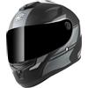 FC-Moto Moto FF114B Zeron Elmetto, nero opaco/grigio/bianco, L