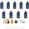 HOFFCAR Kit tagliando 4 FILTRI e 9L OLIO V compatibile con Mercedes Classe M (W164) 320 cdi 165kw Dal 2005 al 2009