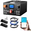Mjbsan LiFePO4, batteria al litio da 24 V, 320 Ah, batteria al litio da 8192 Wh con BMS integrata da 200 A, protezione a bassa temperatura, 8000 cicli e durata di 10 anni, per camper, camper