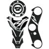 labelbike - Adesivi 3D Moto Kit di Protezioni e Decorazioni in Resina compatibile con YAMAHA YZF R1 2004-2006 - Colore Carbonio Bianco