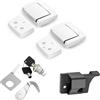 TCMI Tour Pack serratura e chiavi, Tour Pack Chiusure con distanziatori e coperchio di chiusura adatto per Harley Touring Classic Electra Glide Road Glide Road Glide Road King CVO 1993-2013 2012 (cromato)