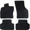 Alpha-Tex Produktions- und Handels GmbH Tappetini adatti per Subaru Impreza Tipo GF, GC, GFC (Costruzione 1992-2000), Deluxe nero | 4 pz. | Bordo grigio