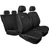 MOTOS Coprisedili universali Copri Sedile Auto per FIAT Panda con Sistema Airbag Attivo, Materiale a Tre Strati, Look Elegante, Personalizzazione Perfetta, Applicazione Versatile per Automobilisti e