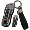 ontto Keyless - Custodia per Chiave dell'auto, Adatta per Porsche Panamera Cayenne 971 911 9YA Macan Boxster con Telecomando a 4 Tasti, Colore: Nero