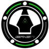 AZgraphishop PROTEZIONE TAPPO BENZINA IN RESINA 3D COMPATIBILE CON KAWASAKI ER-6N 2015 - 2017 GP-530 (Dark Green)