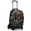 Seven Trolley Scuola Sganciabile Jack 2 Ruote, Rosso, DYE ON, Zaino con Carrello Sganciabile, 3 in 1, Triplo Uso, con Tasca Interma Porta Borraccia, Zaini e Trolley, Scuola, Bambini e Ragazzi
