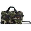 Rockland Melbourne Hardside - Trolley espandibile con ruote girevoli, Mimetico, 22, Borsone arrotolabile