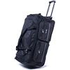 R.Leone TROLLEY BORSONE DA VIAGGIO CON 2 RUOTE RINFORZATE (Nero, 007 30x39x52cm)