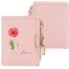 Grovjewfit Portafoglio Da Donna Personalizzato Piccolo Portafogli Con Nome Foto Borsa A Tracolla Da Donna Con Tasca Portamonete Mini Regalo Per Mamma Moglie Natale Compleanno Festa Della Mamma (E-Rosa)