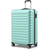 NUMADA - Valigia Grande Upfly 25Kg Upfly 28' ABS (75x49x29cm) con chiusura a combinazione e 4 ruote doppie a 360 | Resistente | Leggera | Interni a scomparti | Verde