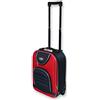 Ormi VALIGIA PICCOLA 50 CM TROLLEY BAGAGLIO A MANO RYANAIR EASY JET 2 RUOTE LOW COST TELA ECONOMICO (Rosso-Blu)