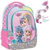 Maricart Zaino Scuola Elementare BFF by Cry Babies Ovetto tondo Rosa con Gadget + Cartellina