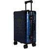 TOKYOTO Valigia Alluminio Cabina 55x40x20 Leftovers Skull USB Rigida Trolley 360