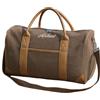 Shangyue Borsa da viaggio ricamata personalizzata, borsa da viaggio in tela di fine settimana con nome ricamato per uomo regalo di compleanno personalizzato, Marrone, Moda