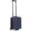 R.Leone Valigia 45x36x20 cm Easyjet Trolley Bagaglio a Mano 2 Ruota in ABS 20374ES (Blu, 45x36x20cm 2Ruota)