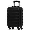 Flight Knight Valigie Rigide in ABS Leggere con 4 Ruote, Bagaglio a mano da cabina approvato per oltre 100 compagnie aeree come EasyJet, British Airways, Ryanair, e molte altre
