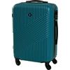 BERTOO Milano XXL Valigia rigida grande 99L ABS 4 ruote girevoli Lucchetto a combinazione Verde