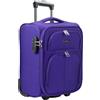 R.Leone Bagaglio a Mano 40x30x20cm Wizzair Vueling 2 Ruota in stoffa A16 (Viola, XXS 40x30x20cm 2Ruota)