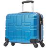 R.Leone Valigia EasyJet 45x36x20 cm Trolley Bagaglio a mano in ABS 4 Ruote 2130 (XS 45X41X20cm senza ruota 45x36x20cm, Azzurro)