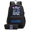 LKY STAR Anime Blue Lock Zaino con Astuccio 2Pcs per Ragazze Ragazzi Cosplay Isagi Yoichi Borsa per La Scuola Primaria Sets