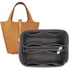 XIAOYIBAIHUOUK Borsa organizer foderata borsa portaoggetti borsa portaoggetti inserto borsa cosmetica portatile for Hermes Picotin 18/22/26(Gray B,Picotin 18)