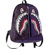 Bonbela Graffiti Shark Zaino Borsa da Scuola Personalizzata Borsa da Viaggio Borsa da Viaggio Zaino Casual Halloween Natale Compleanno per Adolescenti Uomini Donne
