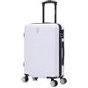 CELIMS - Valigia da Cabina Viaggio Approvata da 100+ Compagnie Aeree | Leggera e Rigida | Valigia Cabina 55 x 35 x 22 cm| Bagaglio a Mano | Valigia da Viaggio ABS con 4 Ruote | Bianco