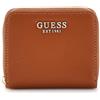 GUESS Laurel SLG Small Zip Around Wallet S Cognac