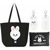 KASENFASHION Harajuku Fan Set - Streetwear Unisex Harajuku pacchetto regalo con portachiavi, borsa a tracolla e borsa cosmetica per fan, Nero-e, 45*35*15cm, Beauty case