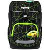 ergobag flex zaino per la scuola elementare, flessibile, ergonomico, leggero, 23 litri, per bambine e bambini CyBear Race - Nero