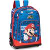FCP Trolley Zaino Compatibile Con Super Mario Blu Scuola + OMAGGIO Portachiave + Penna Multicolore