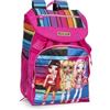 Franco Cosimo Panini RAINBOW HIGH - Zaino Scuola Ufficiale Rainbow High, Zaino Bambini, 2 Ampi Spazi Centrali, Tasche Frontali e Laterali, Spallacci Regolabili e Imbottiti, Schienale Imbottito, 29x41Hx13,5 cm, Fuchsia